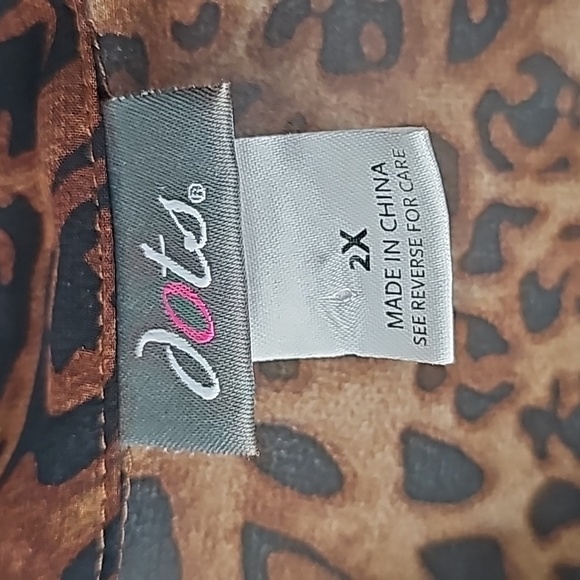 Sheer Leopard Print Shirt Dress Tunic w Button Front & Drawstring Waist - Picture 3 of 17